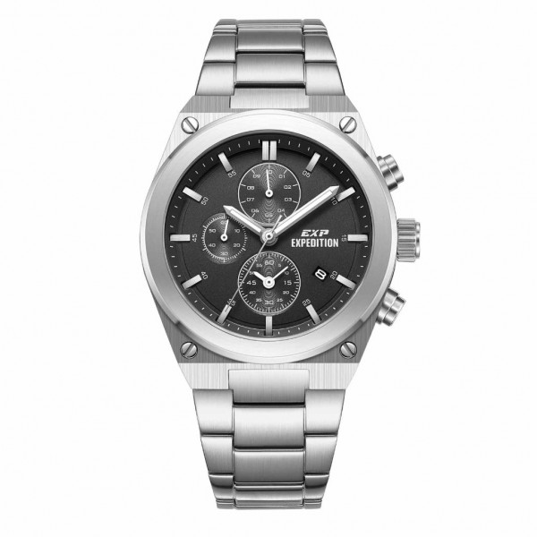 Expedition 6850 Silver Black Dial MCBSSBA